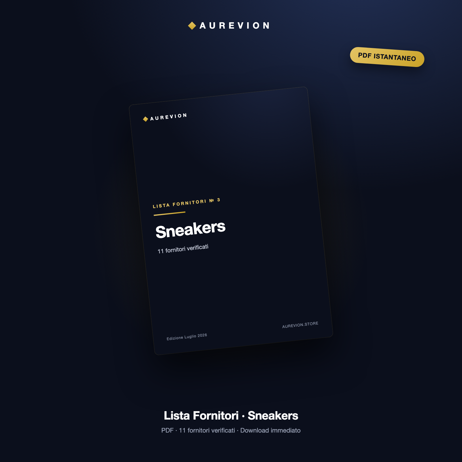 Lista Fornitori Sneakers — PDF Aurevion